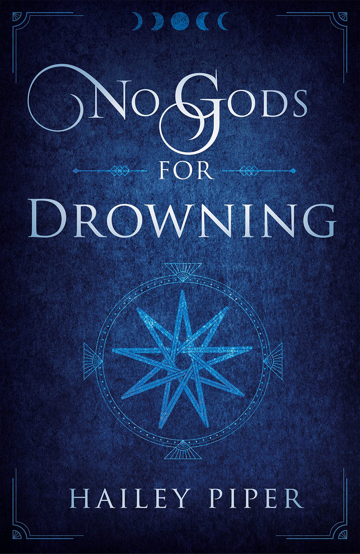 Blue book cover with nautical symbols