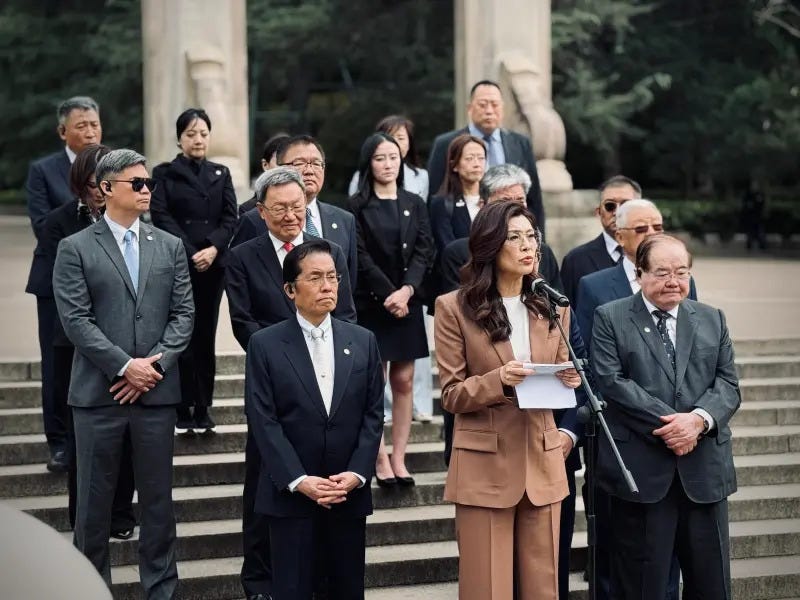 鄭麗文赴中山陵哽咽綠委：鱷魚的眼淚？