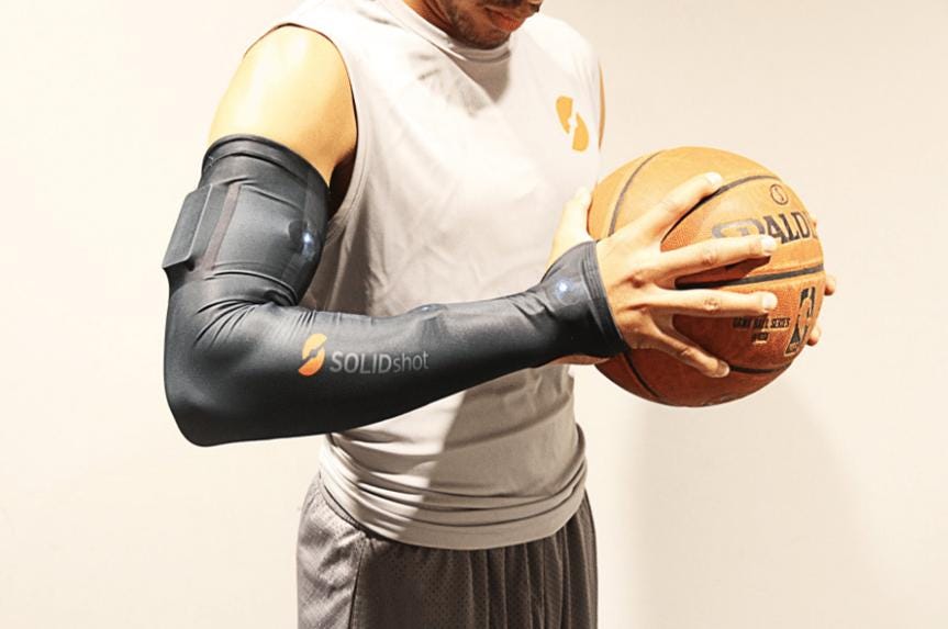 Play like a pro with the SOLIDshot Basketball Smart Sleeve Play like a pro with the SOLIDshot Basketball Smart Sleeve