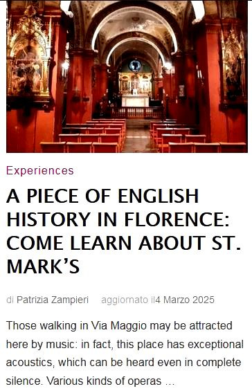 St. Mark's blog guide on Italia Città d'Arte