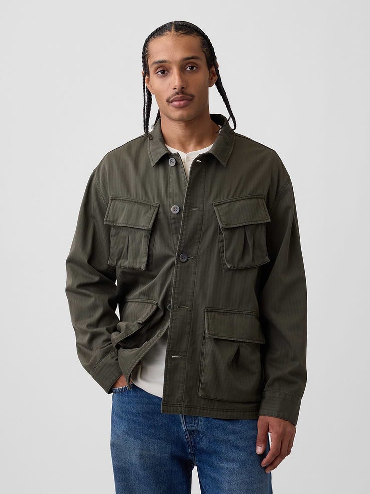 Image number 1 showing, Oversized Field Jacket