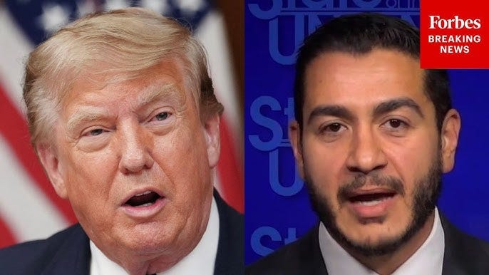 Abdul El-Sayed Reacts To Trump Posting Picture Of Him And His Wife To Truth  Social