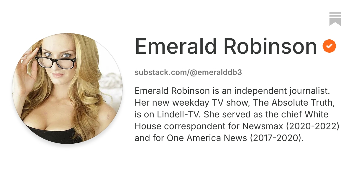 Emerald Robinson | Substack