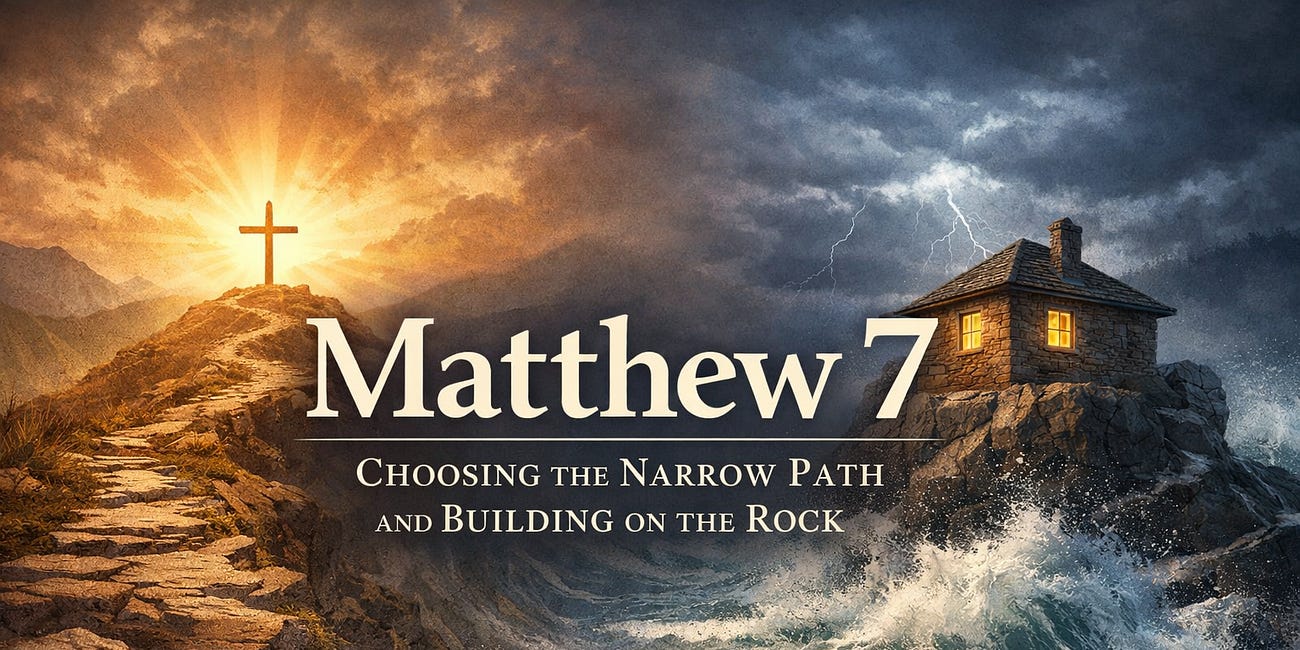 Matthew 7 — Choosing the Narrow Path and Building on the Rock