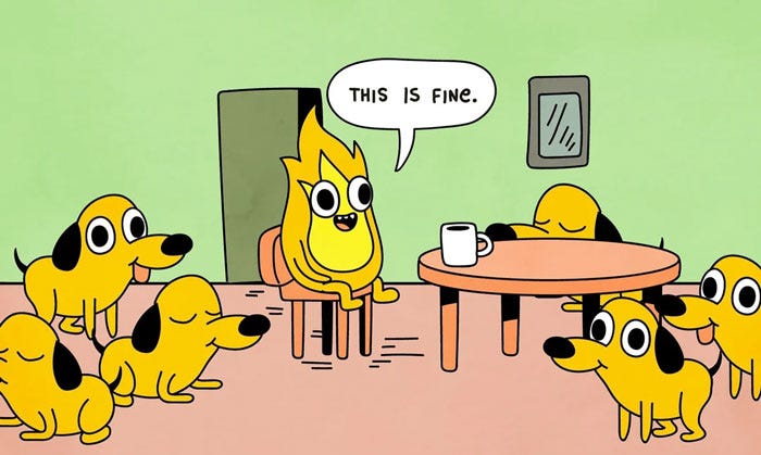 This Is Fine” Meme: The Relatable Hound That Stuck With Us For Good? |  Bored Panda
