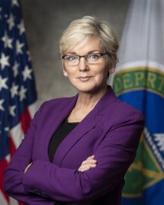 DOE Secretary Jennifer Granholm. - Frank Report The Man They Ran Out: Frank Rose’s lawsuit proceeds, forcing the DOE to explain how they ended a Senate-confirmed national security career.