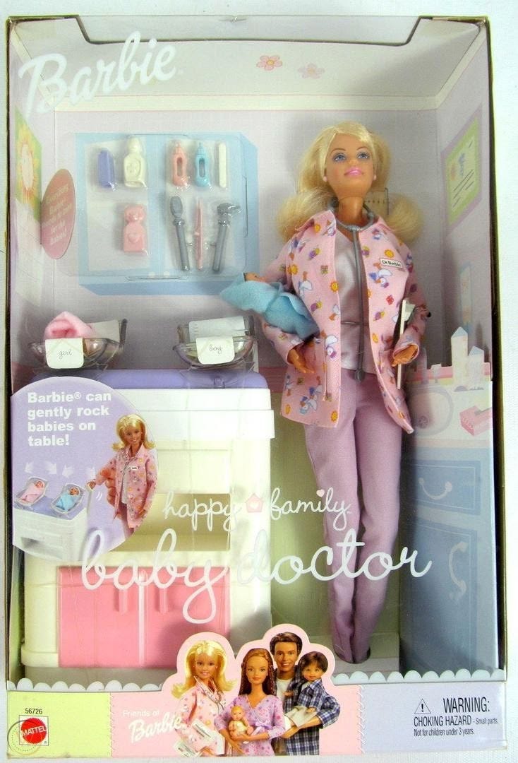 HAPPY FAMILY Dolls Pregnant MIDGE, BARBIE Doctor, ALAN & RYAN NRFB NEW |  #1824986251 | Barbie