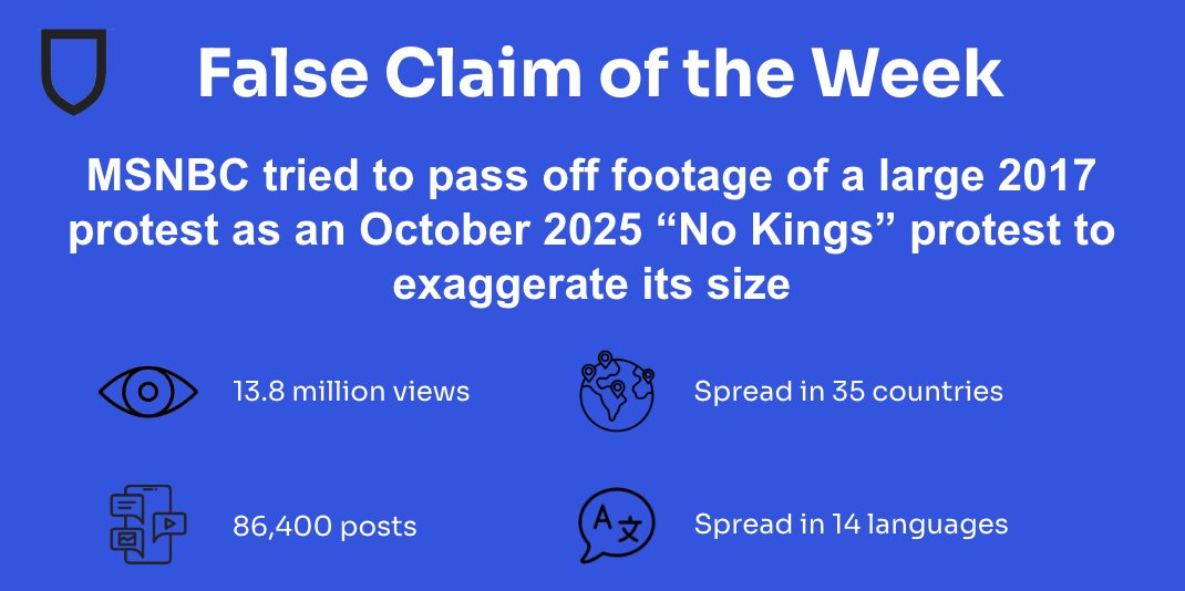 AI-Generated Fact Check on X is Wrong: MSNBC's 'No Kings' Footage