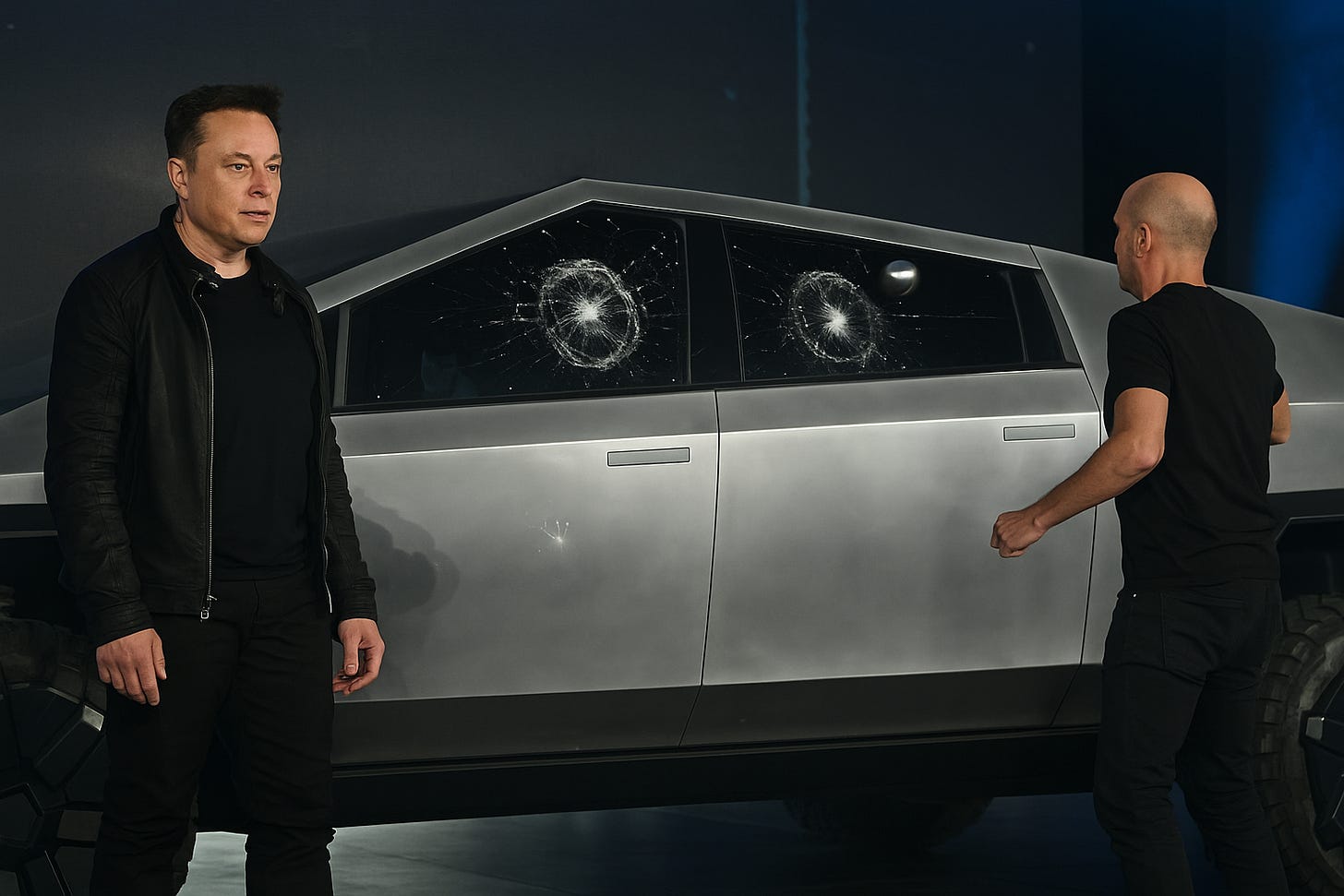 Tesla Cybertruck Glass Test Fail