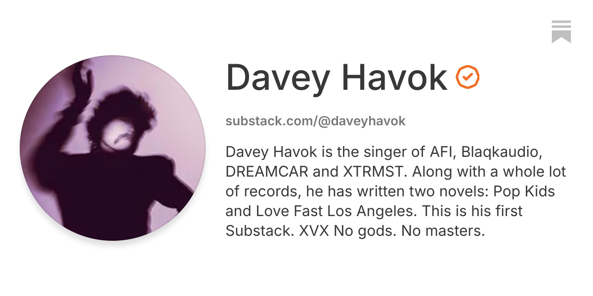Davey Havok | Substack