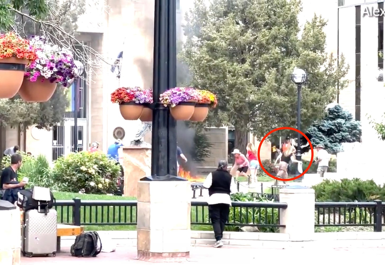 The attacker catches himself on fire