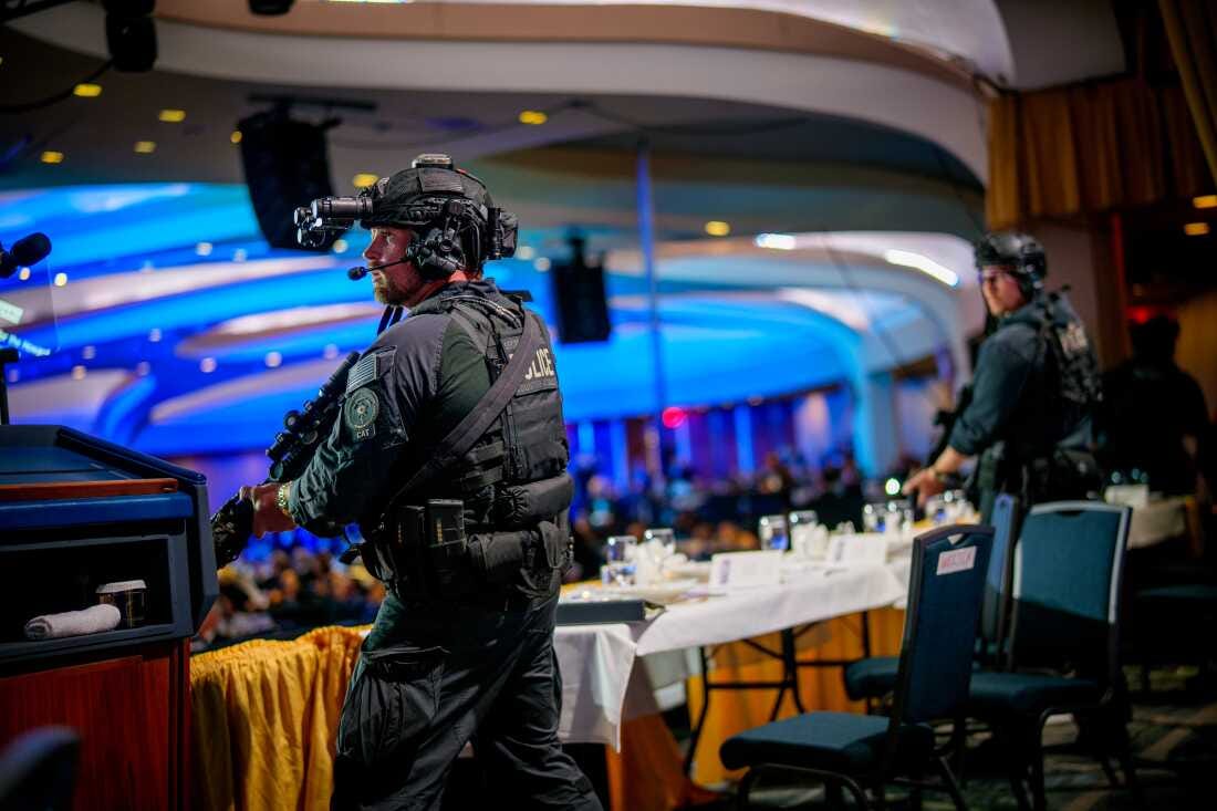 Suspected correspondents' dinner gunman charged on 3 counts : NPR