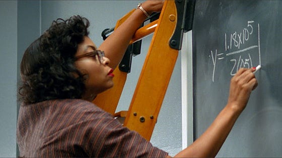 Taraji P. Henson stars in "Hidden Figures," a 2016 20th Century Fox release. Taraji P. Henson stars in "Hidden Figures," a 2016 20th Century Fox release.
