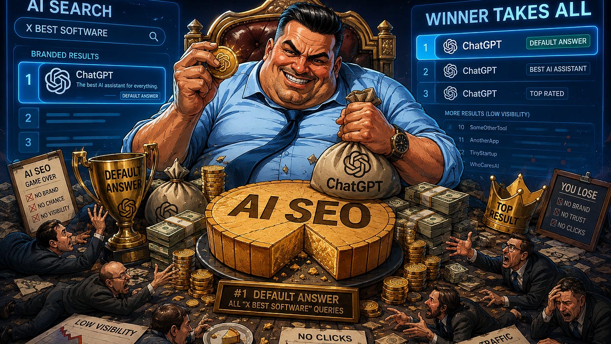 ChatGPT Defaults to Branded Search for "X Best Software" Queries (3 minute read)