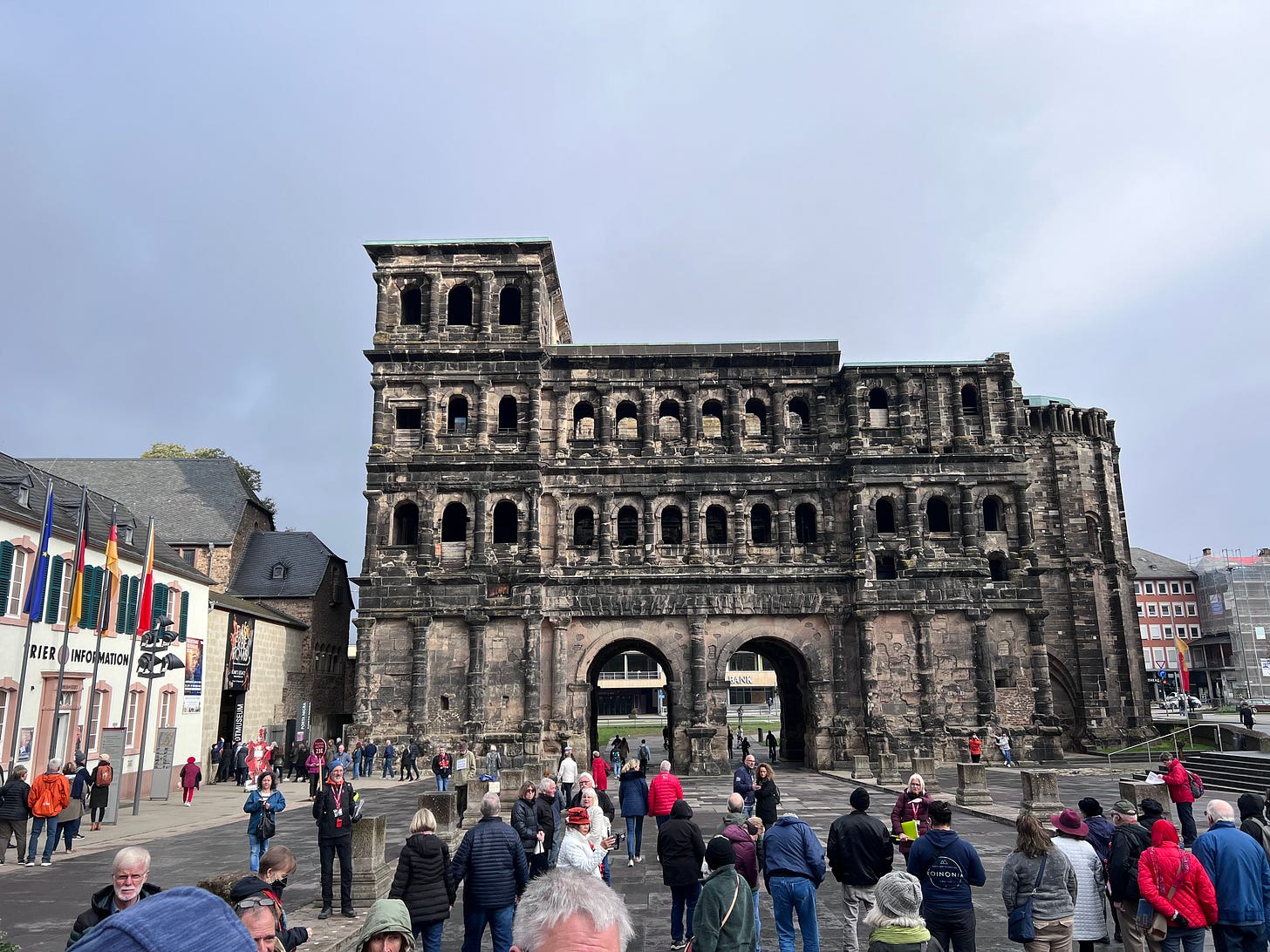 the porta nigra, remains of a roman gate