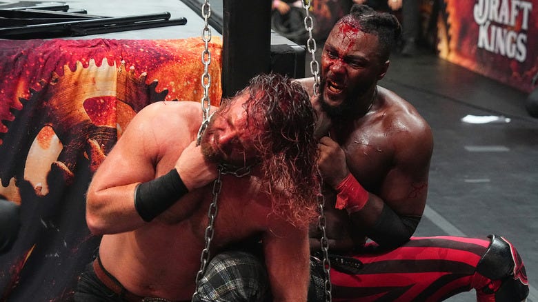 Swerve Strickland chokes out Hangman Page