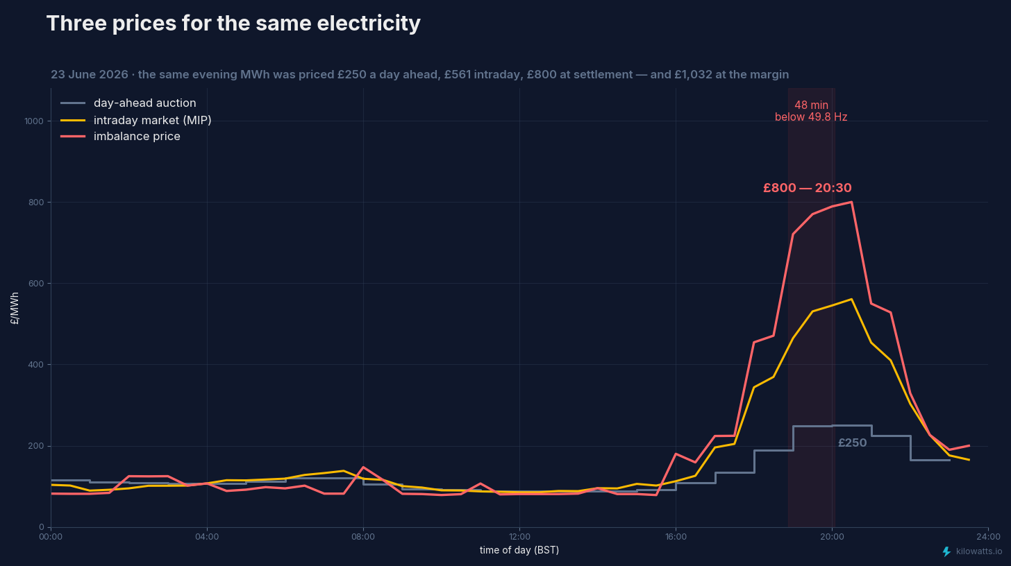 Three prices for the same electricity Three prices for the same electricity