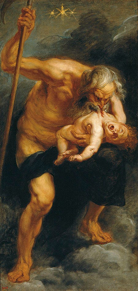 Saturn Devouring His Children by Rubens