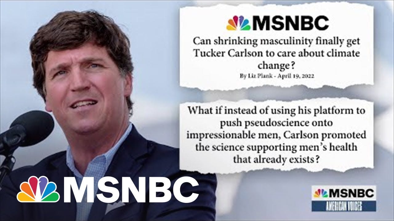 Tucker Carlson Ramps Fears Over 'The End Of Men' Tucker Carlson Ramps Fears Over 'The End Of Men'