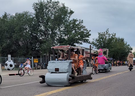 wacky bike parade