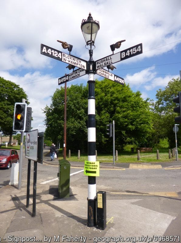 Signpost, Pelsall
