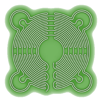 Saffron Walden turf maze (diagram)