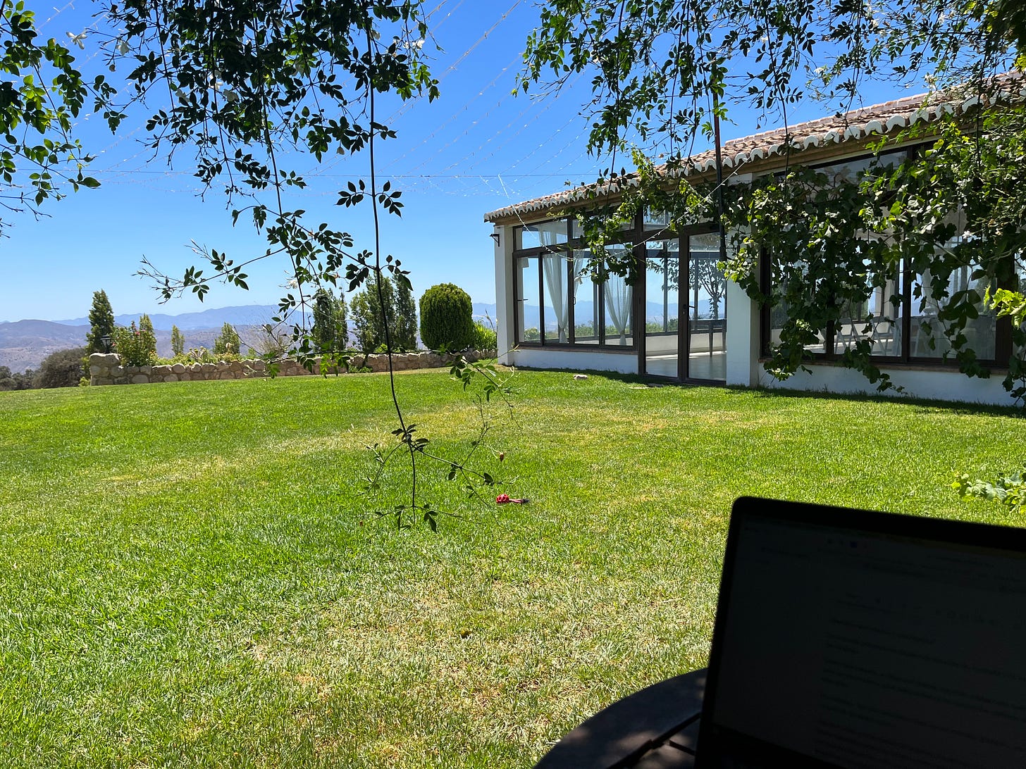 Foto de las vistas desde donde escribe este boletín