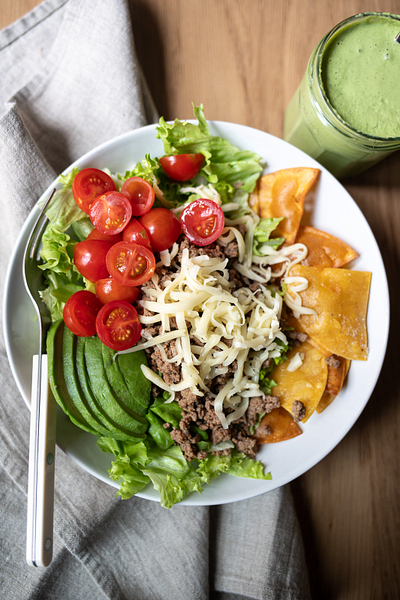 Taco Salad with Creamy Cilantro-Lime Dressing Taco Salad with Creamy Cilantro-Lime Dressing