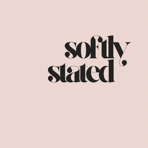 softly stated  logo