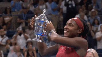 Coco Gauff Wins the US Open! by Sports GIFs | GIPHY