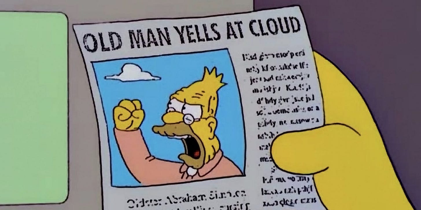Keynote Speaker and Author Nick Westergaard - old man yells at cloud