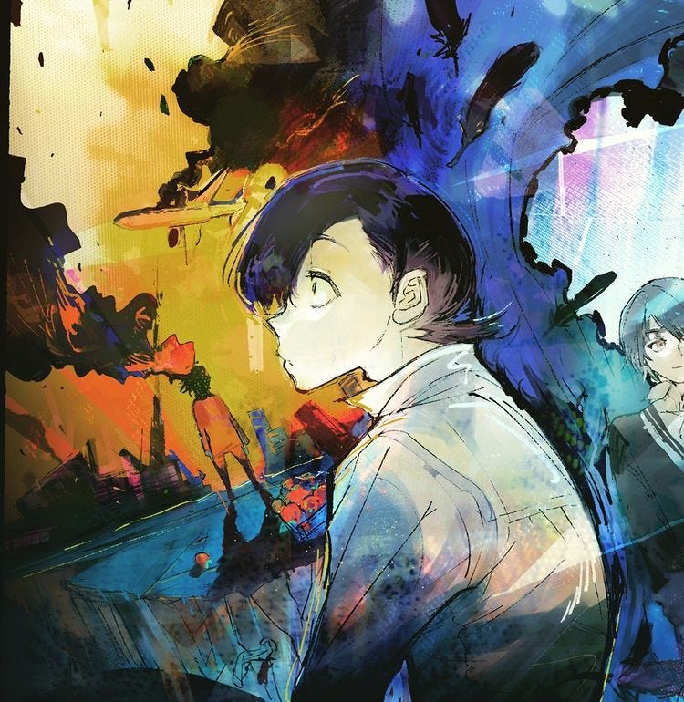 Probably all of Choujin X 's official art is coloured mainly in  yellow/yellow related colours. Anyone knows what do they represent? :  r/ChoujinX