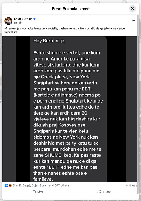 A coordinated narrative chain showing how a partisan post by Donald Trump is laundered into news, amplified by Nacionale, and weaponised by Berat Buzhala through an anonymous and unverifiable screenshot. From political theatre to moral accusation, the images document how insinuation replaces evidence and how stigma is manufactured for mass consumption.