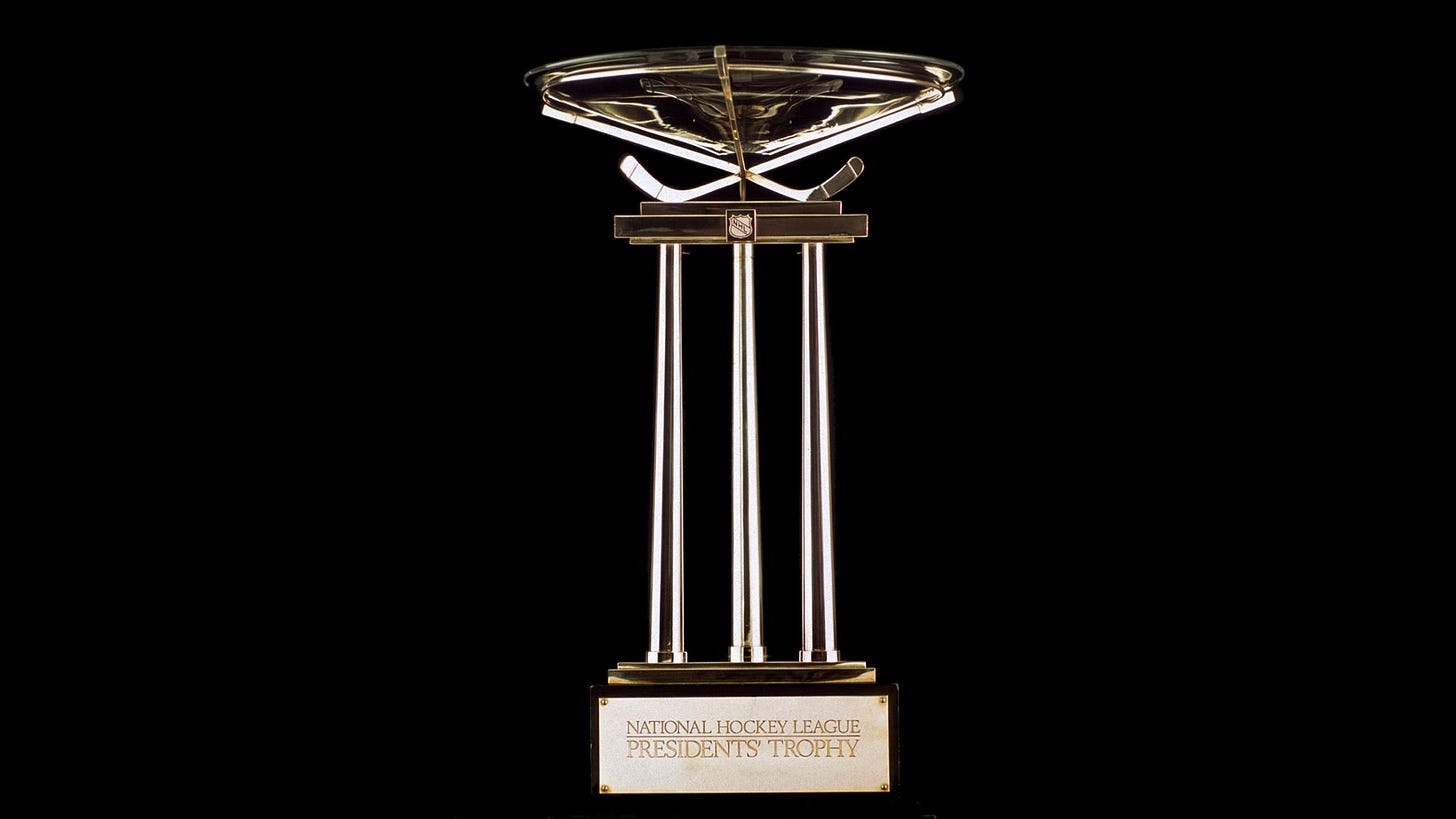 The NHL's Presidents' Trophy The NHL's Presidents' Trophy