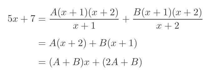 Simple partial fraction