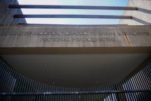The entrance to the national headquarters of the ATF The entrance to the national headquarters of the ATF