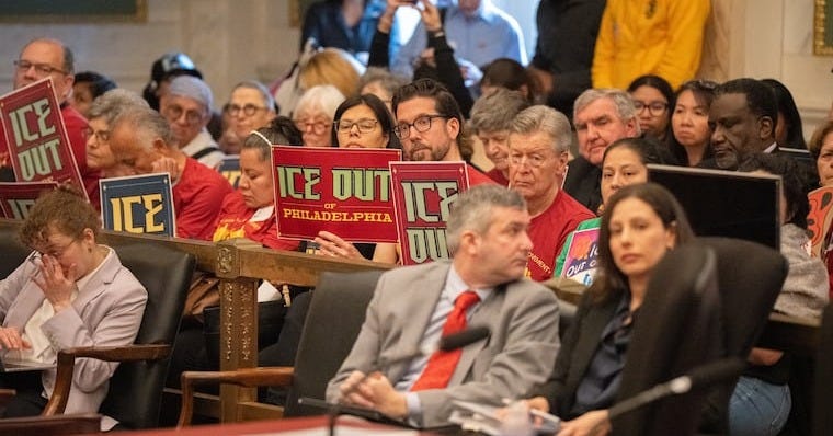 Trump administration sues Philadelphia over 'ICE Out' face mask ban for law enforcement Trump administration sues Philadelphia over 'ICE Out' face mask ban for law enforcement