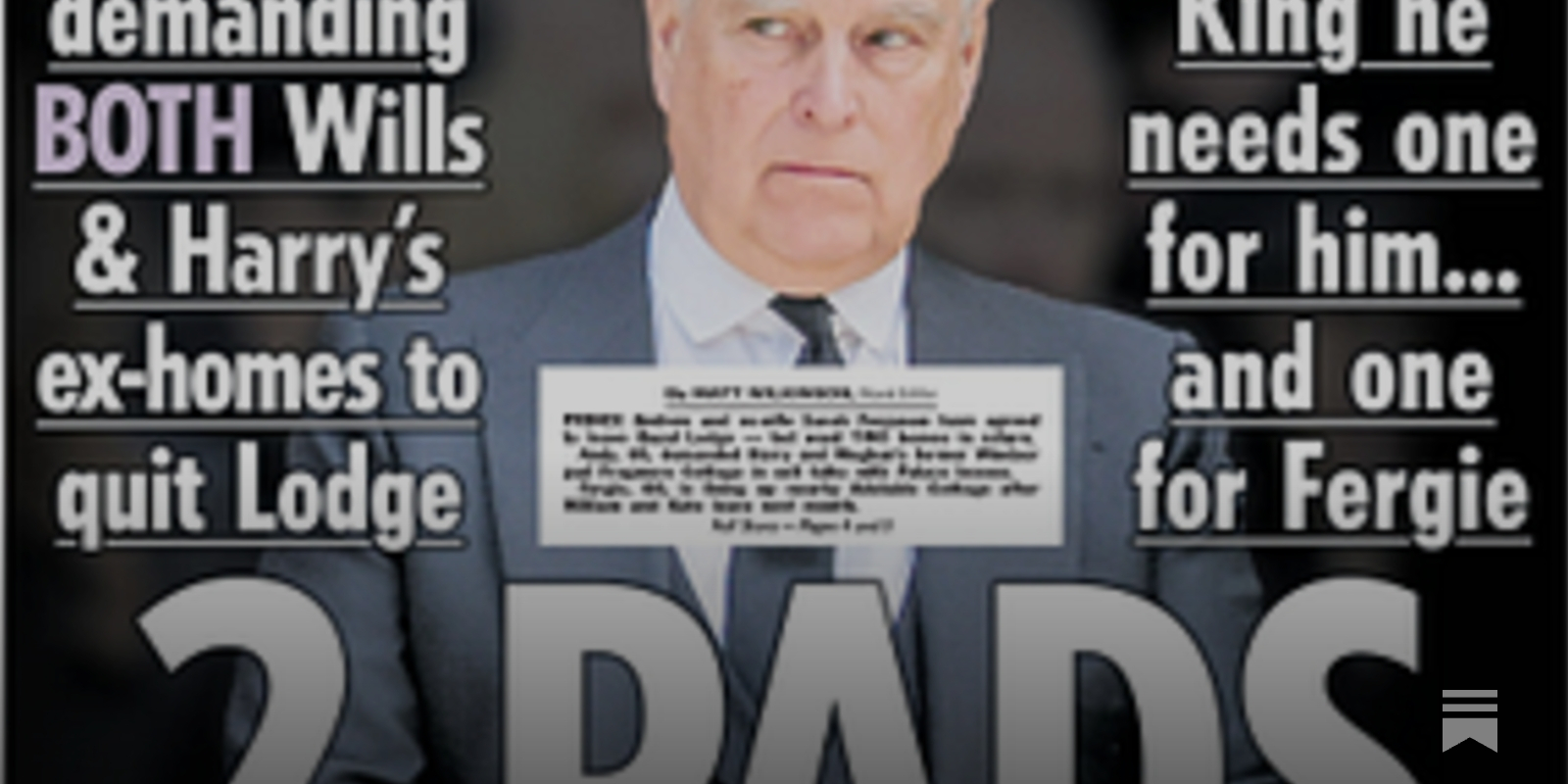 Prince Andrew Peppercorn Rent Issue