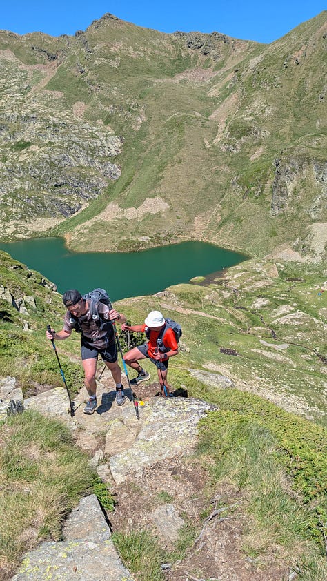 Top of our climb between Pic de la Coma de Varilles and Cap de la Tosa d'Entor