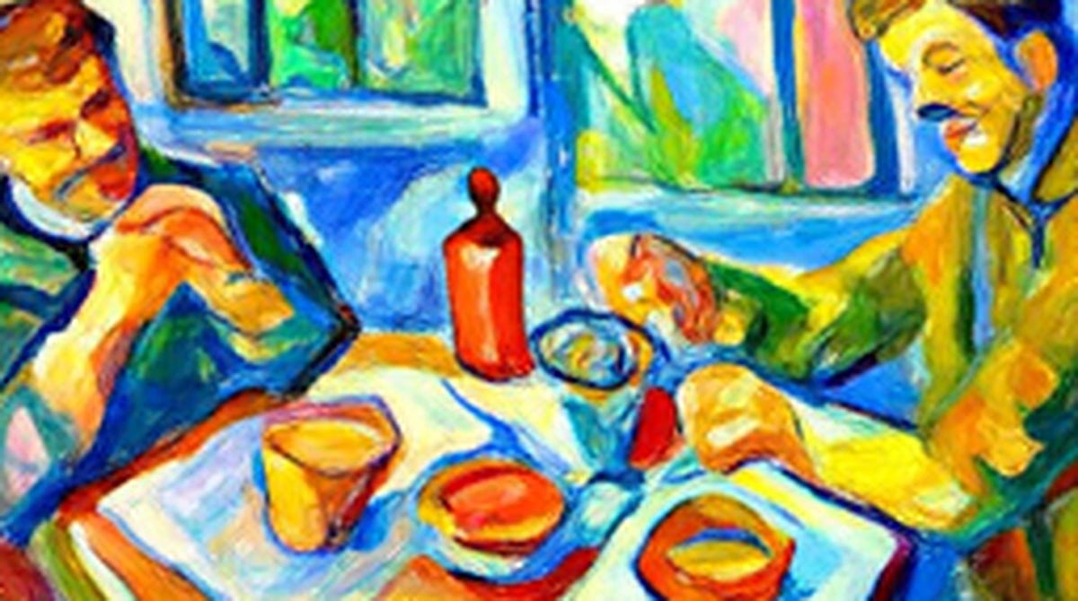 A sunlit kitchen table — the Conversation Starters early days, French with Amélie A sunlit kitchen table — the Conversation Starters early days, French with Amélie
