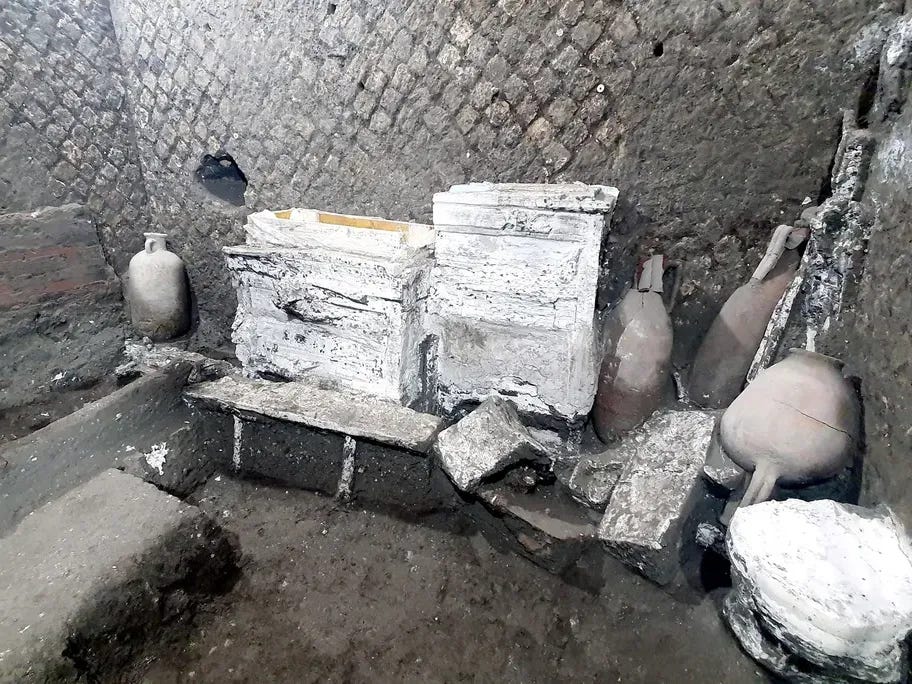 Artifacts excavated at the site