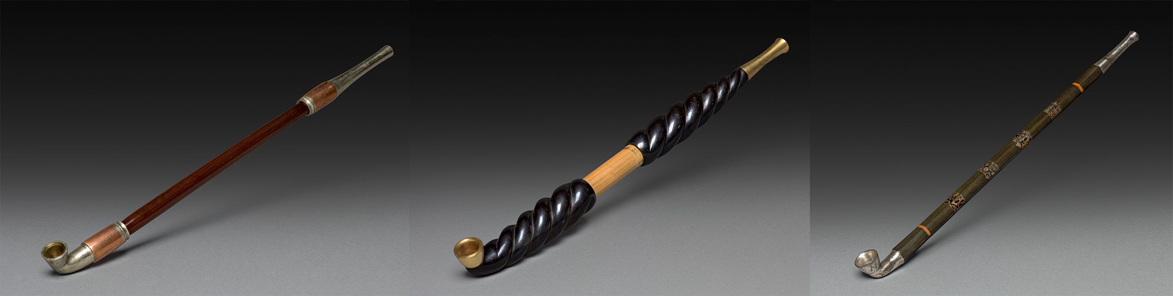 Kiseru pipes from the Edo period Kiseru pipes from the Edo period