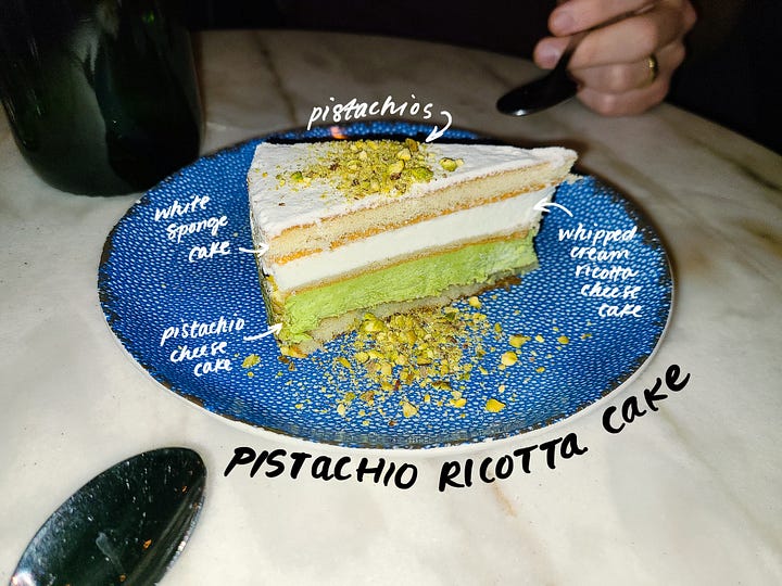 Lapis Pistachio Ricotta Cake