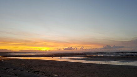 wirral new brighton seaside at sunset wirral new brighton seaside at sunset