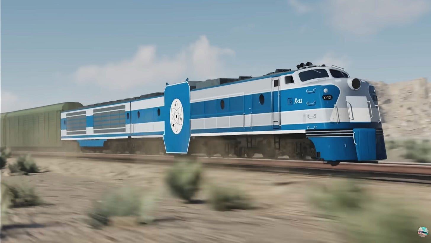 X-12 atomic locomotive concept