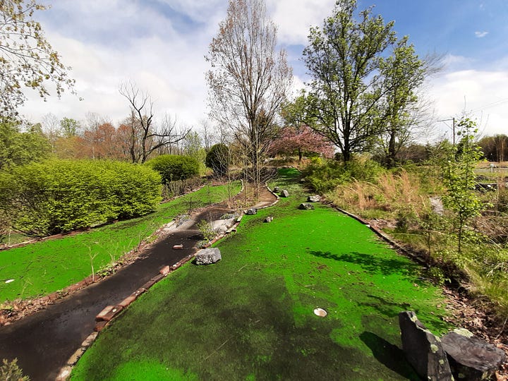 Old waterways still remain.