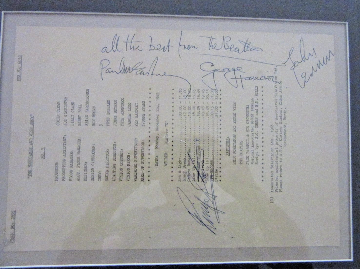 Beatles Collectibles: A Million-Dollar Holy Grail, Signed Docs