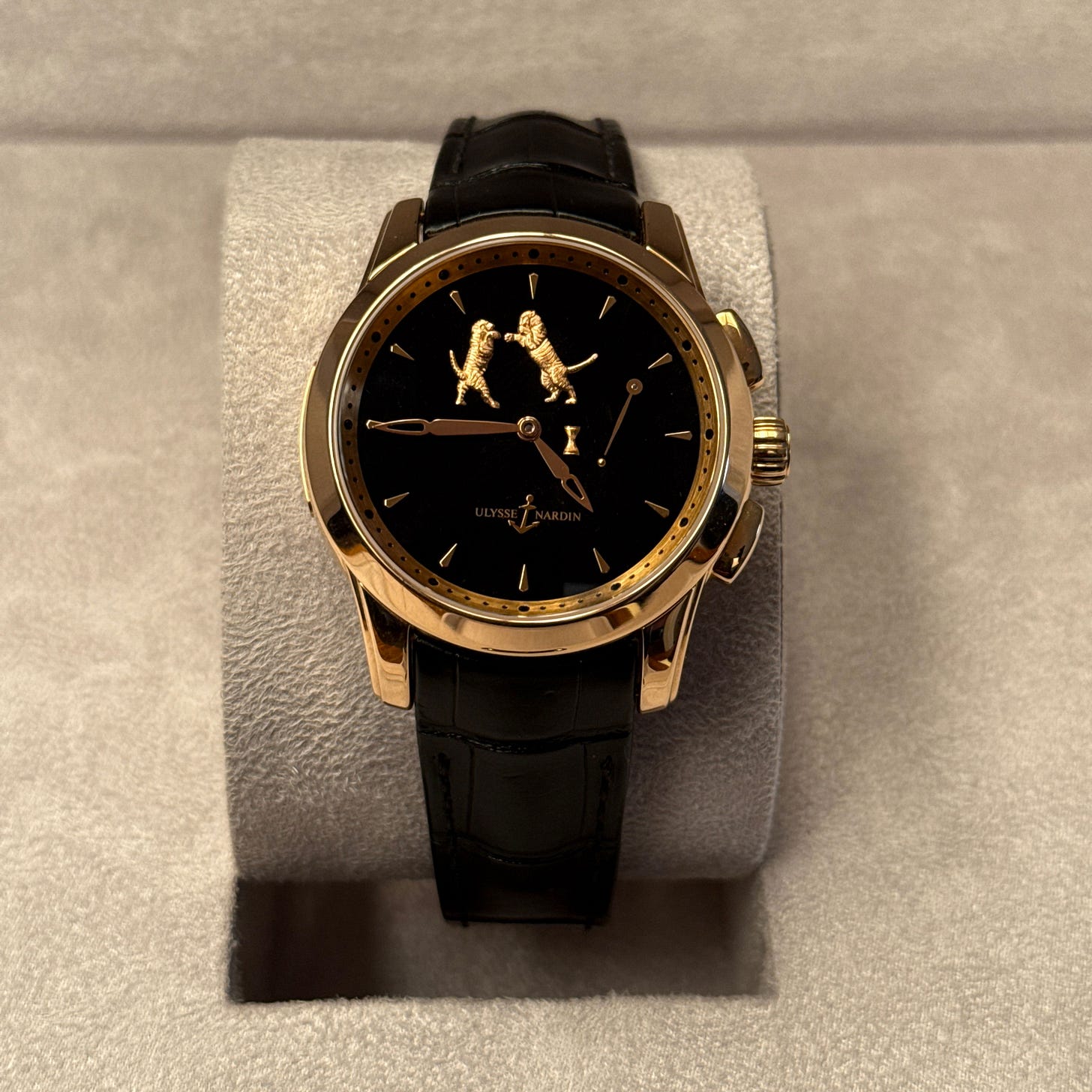 2018 Ulysse Nardin Hourstriker Tiger 43 Rose Gold / Black Onyx / Strap 6106-130/E2-TIGER Listing Image 1