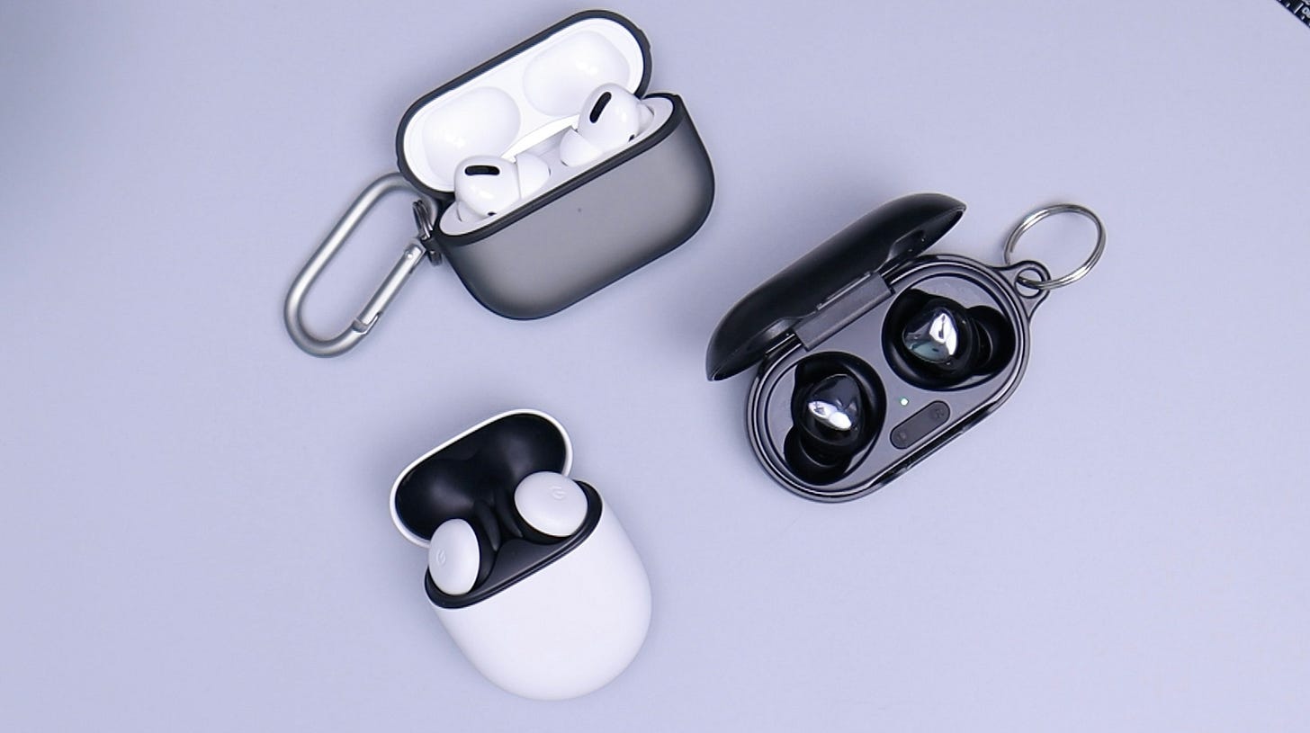 My purchases: AirPods Pro 3 ($249); Beats Powerbeats Pro 2 ($199.95); Sennheiser Momentum True Wireless 4 Smart Earbuds ($299.95) My purchases: AirPods Pro 3 ($249); Beats Powerbeats Pro 2 ($199.95); Sennheiser Momentum True Wireless 4 Smart Earbuds ($299.95)