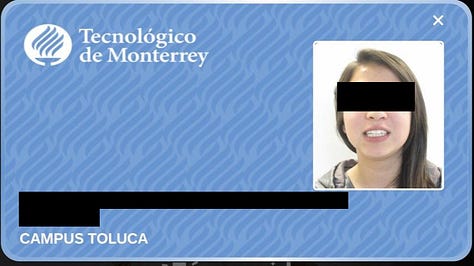 Screenshots of redacts examples of the exposed files, Image 1 shows a student card, Image 2 an insurance card and Image 3 a liability waver.